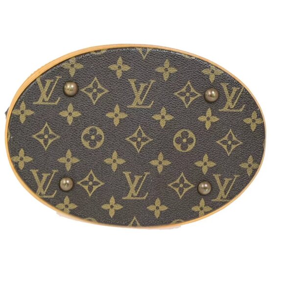 LOUIS VUITTON BUCKET PM Shoulder Tote Bag Monogram Leather Brown M42238 34EB427 - Picture 5 of 15